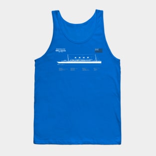 RMS Lusitania ship plans. Cunard Ocean Liner -  ADpng Tank Top